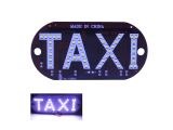 Светодиодная табличка "TAXI"  салонная на присосках, цвет - белый, 12v, 14mm*7mm