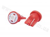 Светодиодная автомобильная лампа T10 W2,1x9,5d 1 SMD (5050) 12V  RED