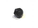 RH-022 Кнопка пусковая (кнопка стартера) черная, разъем под клемму латунный