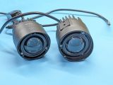Противотуманные фары Bi LED  линзы HP-GZD-352-01 круглые униврсальные, 9-32V 40/60W белый+желтый свет (комплект 2 шт)