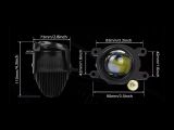 Противотуманные фары  Bi LED линзы 2.0 дюйма HP-GZD-376-01 для Toyota Corolla/Lexus/Camry/Fortuner/Hilux/Altis/Sienta (комплект 2 шт)