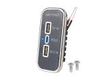 Автомобильное зарядное устройство для смартфона UCC-316 3USB (type-A 2.1A+1A+ type-C PD) 12-24V