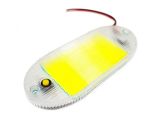 LED плафон салона универсальный HC-COB-145*58 12-24V COB 165 chips WHITE с выключателем
