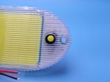 LED плафон салона универсальный HC-COB-145*58 12-24V COB 165 chips WHITE с выключателем. 280х30х10 мм