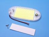 LED плафон салона универсальный HC-COB-145*58 12-24V COB 165 chips WHITE с выключателем. 280х30х10 мм