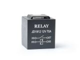 Реле электромагнитное 70A 12V 4 контакта с кронштейном, медная обмотка, контакты 2 pin 6.3мм + 2 pin 9.5мм
