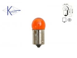 Автомобильная лампа КВАНТ 12V 5W BA15s Amber