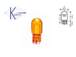 Автомобильная лампа КВАНТ 12V 21W W3X16d Amber