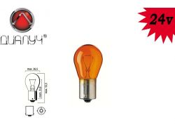 Автомобильная лампа Диалуч P21W 24V 21W BA15s Amber