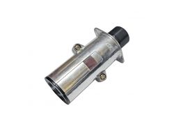 Разъем прицепа папа 7 pin металлический (гайка) ISO 1185