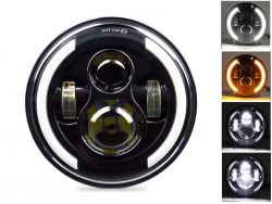 Светодиодная фара круглая JR-2/2-60W 7 дюймов 6 светодиодов CREE ближний/дальний с функцией дублирования поворота}