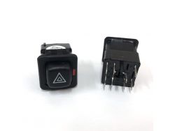 376.3710-05.03 Кнопка вимикання аварійної сигналізації (червоне підсвічування) ВАЗ 2108 (заводська якість)