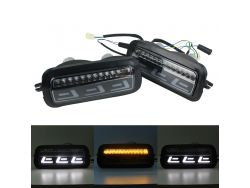 Комплект LED подфарников DF-21 для Лада Нива 4х4 с динамическими поворотниками, DRL и функцией габаритов