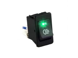 Переключатель противотуманных фар 4 pin универсальный с зеленой подсветкой