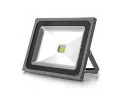 LED прожектор уличный влагозащищенный IP65 серый 50W COB холодный белый