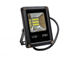 LED прожектор уличный влагозащищенный IP66 черный 10W 18 SMD 5730 холодный белый}