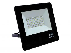 LED прожектор уличный влагозащищенный IP66 черный 10W 60 SMD 5730 холодный белый