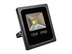 LED прожектор уличный влагозащищенный IP65 черный 10W COB холодный белый, винт с внутренней стороны}