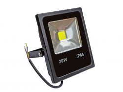 LED прожектор уличный влагозащищенный IP65 черный 20W COB холодный белый, винт с внутренней стороны}