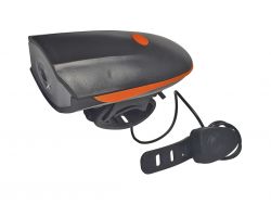 A-7588 Велосипедний світлодіодний ліхтар на кермо зі звуковим сигналом та вбудованим акумулятором 800 mAh