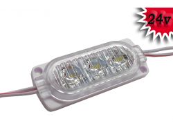 Светодиодный модуль 24V 3 SMD 2835 (60mm*23mm) белый