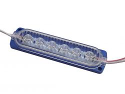 Светодиодный модуль 12V 6 SMD 2835 (104mm*25mm) синий