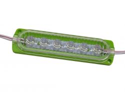 Светодиодный модуль 12V 6 SMD 2835 (104mm*25mm) зеленый