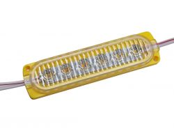 Светодиодный модуль 12V 6 SMD 2835 (104mm*25mm) желтый