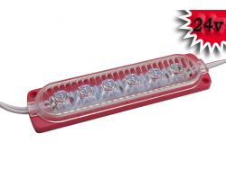 Светодиодный модуль 24V 6 SMD 2835 (104mm*25mm) красный