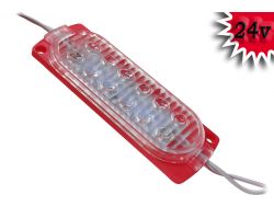 Светодиодный модуль 24V 12 SMD 2835 (98mm*33mm) красный