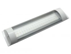 LED плафон салона универсальный SND-0002 12-24V 72 SMD 2835 WHITE с выключателем. 300х75х25 мм}