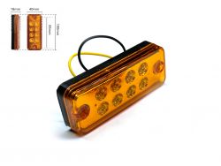 Габаритный фонарь-катафот BD-0001A 8 LED оранжевый IP67 12-24V. Размер: 100*40*18 мм}