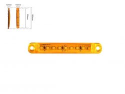 Габаритный фонарь-катафот BD-0003A 9 LED оранжевый 12-24V IP67. Размер: 100*15*10 мм}