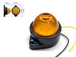 Габаритный фонарь-катафот BD-2003 7 LED оранжевый 12-24V IP67 (1 шт). Размер: 84*58*50 мм}