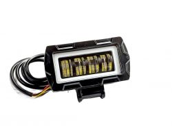 Светодиодная фара HP-GZD-307-01 12/24V ближний свет (белый и желтый) с DRL. Четкая свето-теневая граница}