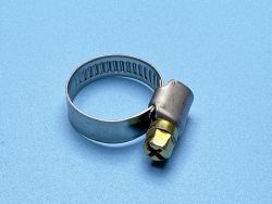 Хомут стальной червячный 12-22 (нержавеющая сталь)