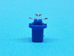 LED лампа подсветки приборной панели T5-8,5 12V 1 LED синяя с патроном