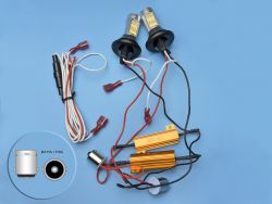 Светодиодные лампы 2в1 DRL+Поворот 1156 BA15S P21W 12V CANBUS 42 LED SMD 2835 — ДХО + Поворотник, комплект 2 шт}