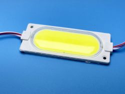 Светодиодный модуль 12V COB 3W (85mm*35mm) белый, прозрачный пластик