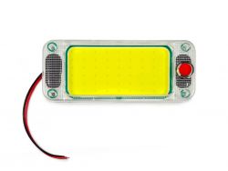 LED плафон салона универсальный HC-COB-153*63 12-24V COB 54 chips WHITE с выключателем. 153х63х15 мм