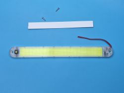 LED плафон салона универсальный HC-COB-280*30 12-24V COB 336 chips WHITE с выключателем. 280х30х10 мм