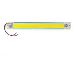 LED плафон салона универсальный HC-COB-300*33 12-24V COB 84 chips WHITE с выключателем. 300х33х7 мм}