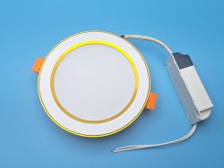 Точечный LED светильник врезной потолочный круглый GOLD 220V 7W 4100K нейтральный свет