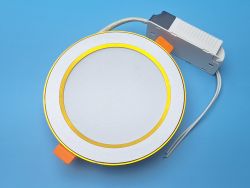 Точечный LED светильник врезной потолочный круглый GOLD 220V 12W 4100K нейтральный свет