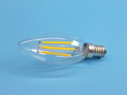 LED лампа Квант FILAMENT С35 E14 220V 4W 3000К теплый свет