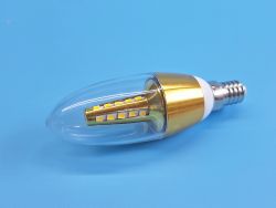 LED лампа Квант С35 GOLD E14 220V 3W 3000К теплый свет