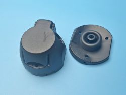 Разъем прицепа пластмассовое гнездо (мама) 7 контактов 12В + уплотнитель с двумя срезами