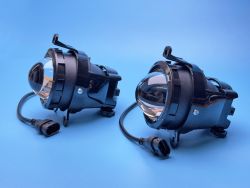 Противотуманные светодиодные фары HP-GZD-361-03 70W с линзой 3.5" для ВАЗ 2170–2172, Chevrolet Niva, Priora, ГАЗель (комплект, 2 шт)}