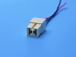 Разъем с проводом МАМА (внутренний) универсальный на 2 контакта, клемма 6,3мм (пр-во Украина)}