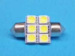 Светодиодная лампа T11 x 31mm SV8,5 6 SMD 5050 12V WHITE